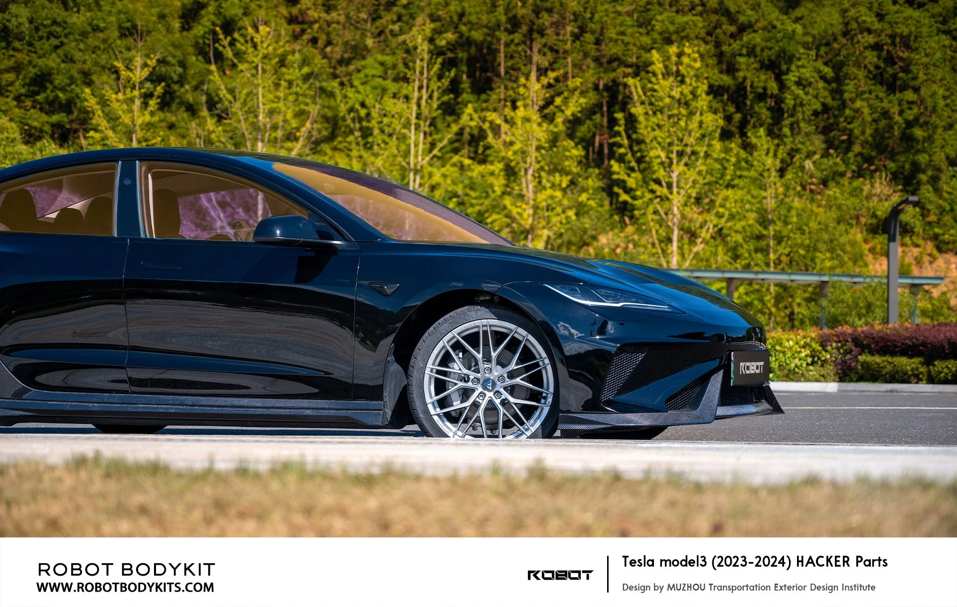 Robot Craftsman Tesla Model 3 Highland "HACKER" Side Skirts - Image 6