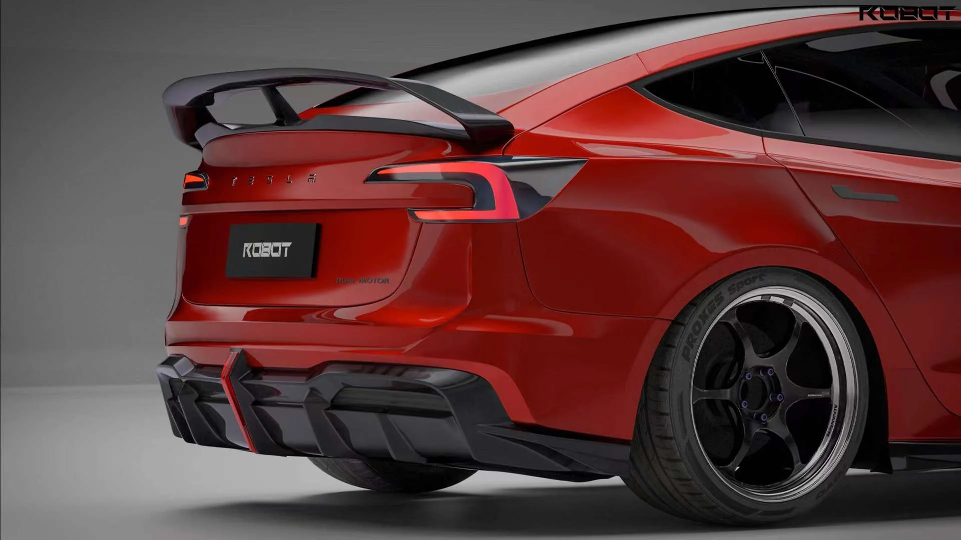 Robot Craftsman Tesla Model 3 Highland "HACKER" Spoiler - Image 3