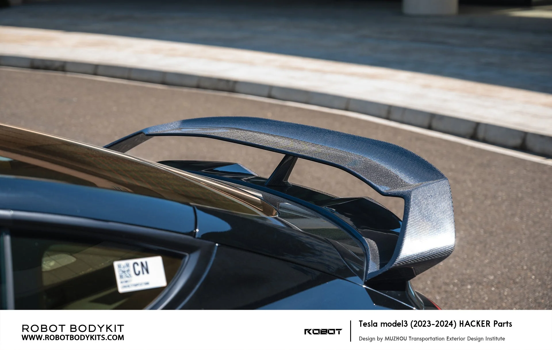 Robot Craftsman Tesla Model 3 Highland "HACKER" Spoiler - Image 9