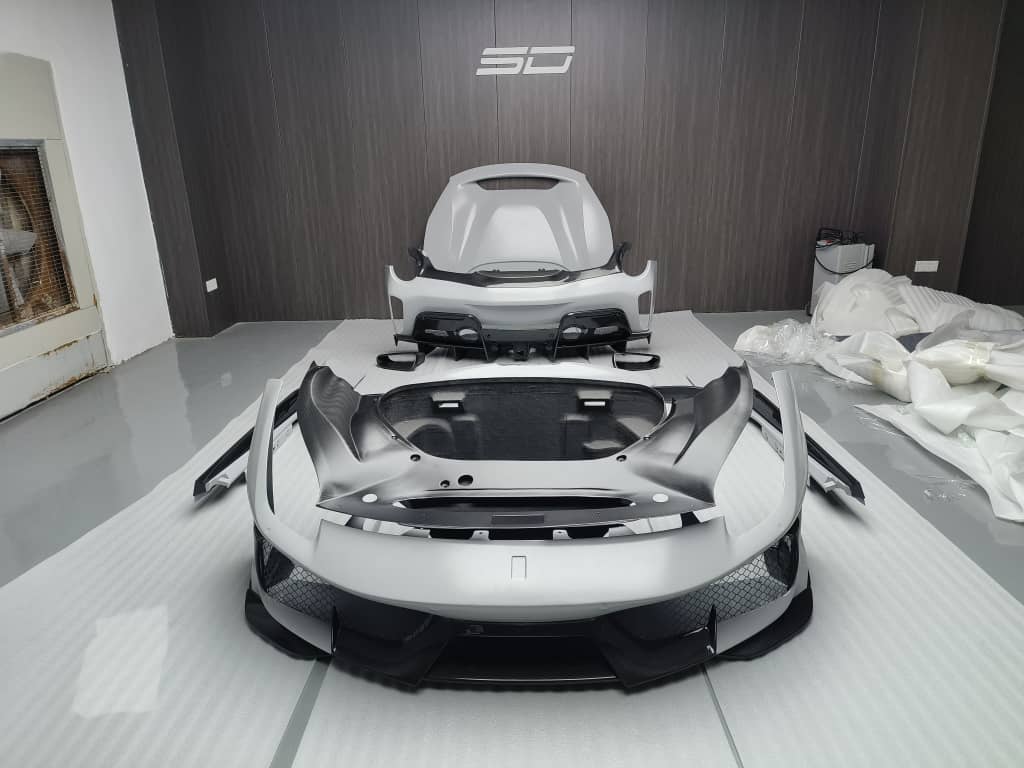 SD Dynamics Full Ferrari 488GTB Upgrade to Pista Conversion Body Kit - Image 32