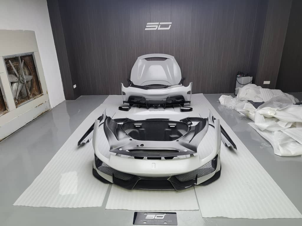 SD Dynamics Full Ferrari 488GTB Upgrade to Pista Conversion Body Kit - Image 34