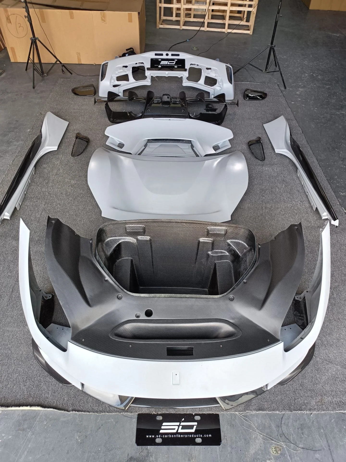 SD Dynamics Full Ferrari 488GTB Upgrade to Pista Conversion Body Kit - Image 4
