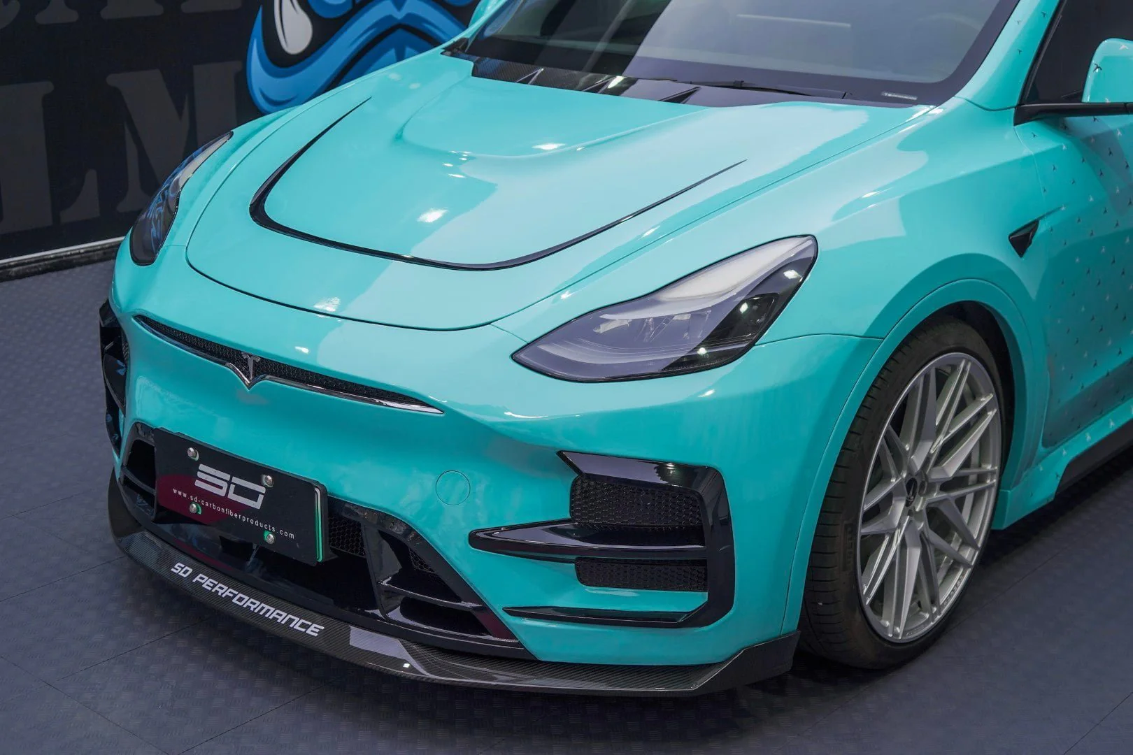 SD Dry Carbon Hood Bonnet For Tesla Model Y / Performance - Image 6