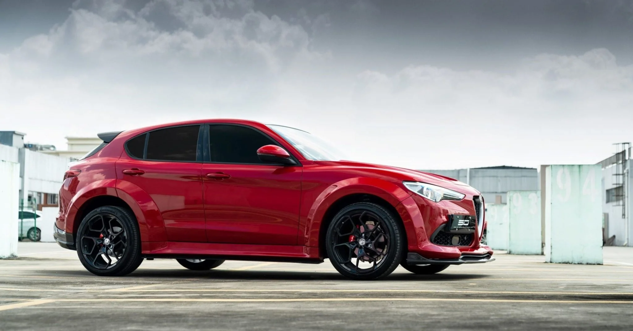 SD Carbon Pre-preg Carbon Fiber Rear Trunk Spoiler For Alfa Romeo Stelvio - Image 7