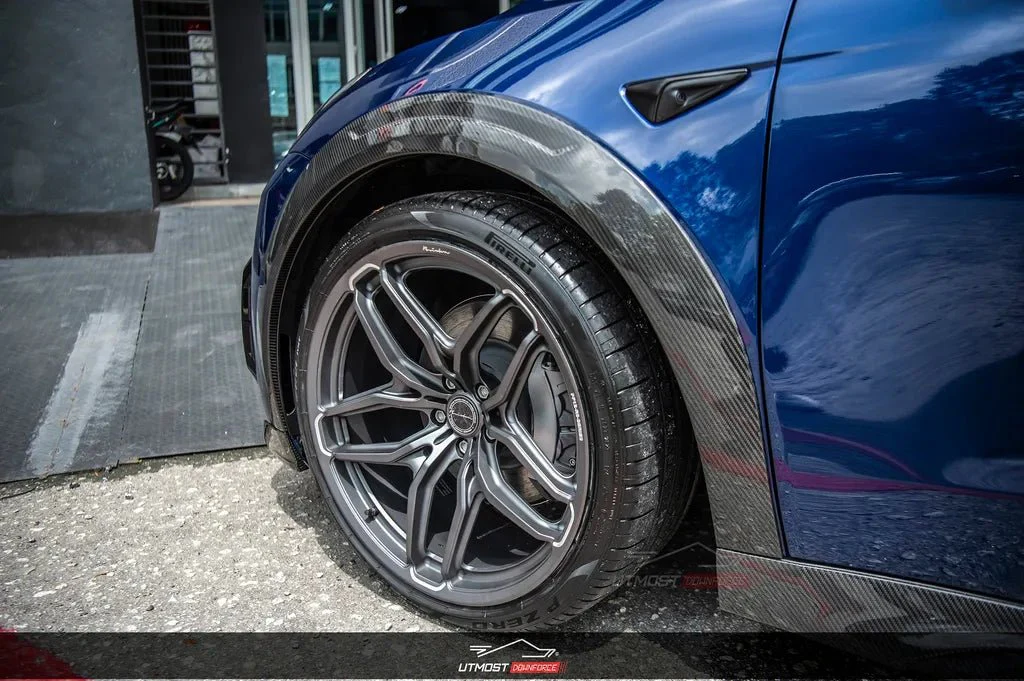 SD Carbon Tesla Model Y Full Plastic or Dry Carbon Widebody Bodykit - Image 14