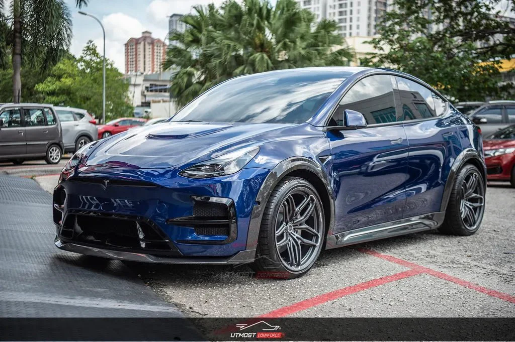 SD Carbon Tesla Model Y Full Plastic or Dry Carbon Widebody Bodykit - Image 17