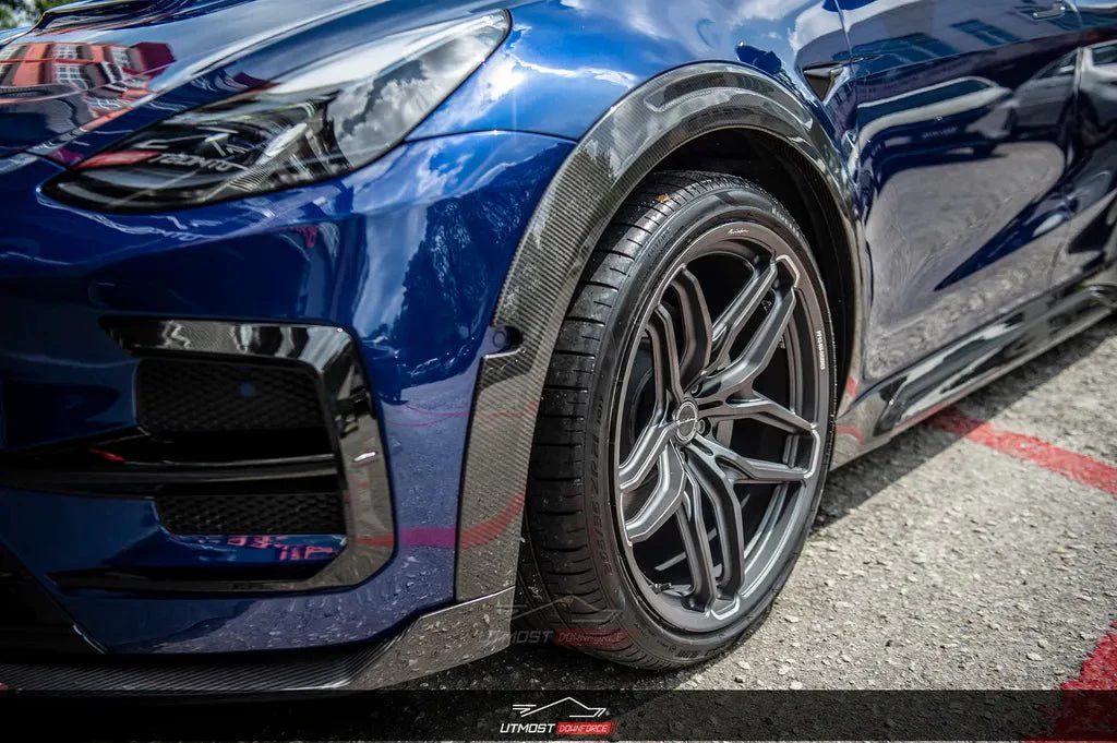 SD Carbon Tesla Model Y Full Plastic or Dry Carbon Widebody Bodykit - Image 26