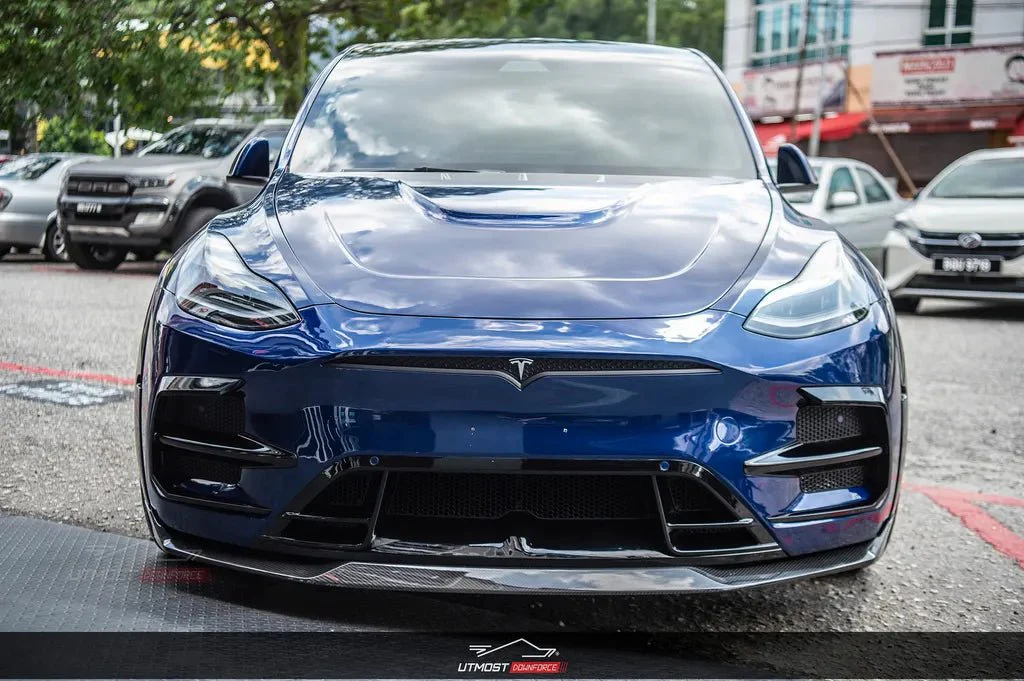 SD Carbon Tesla Model Y Full Plastic or Dry Carbon Widebody Bodykit - Image 4