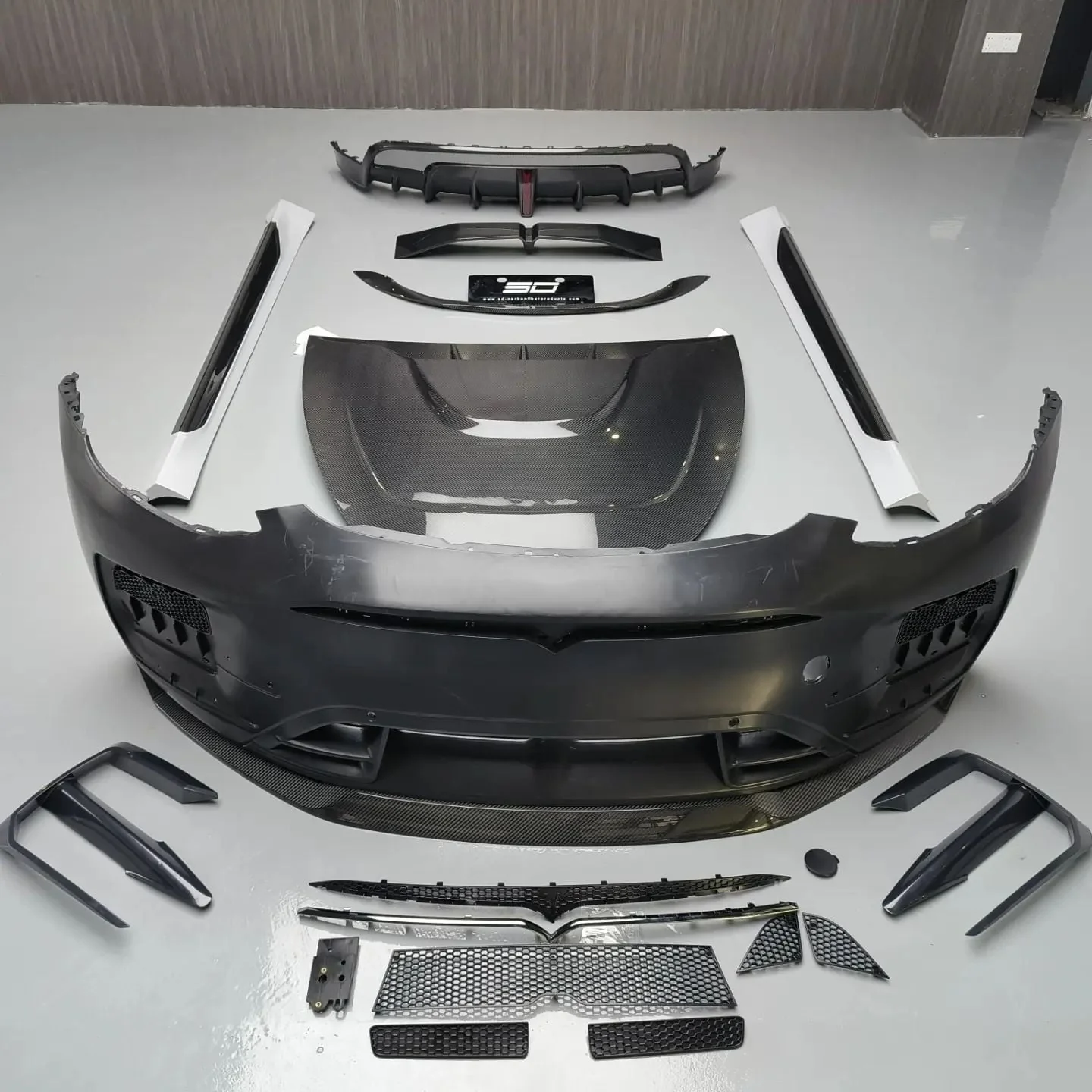 SD Carbon Tesla Model Y Full Plastic or Dry Carbon Narrowbody Bodykit - Image 18