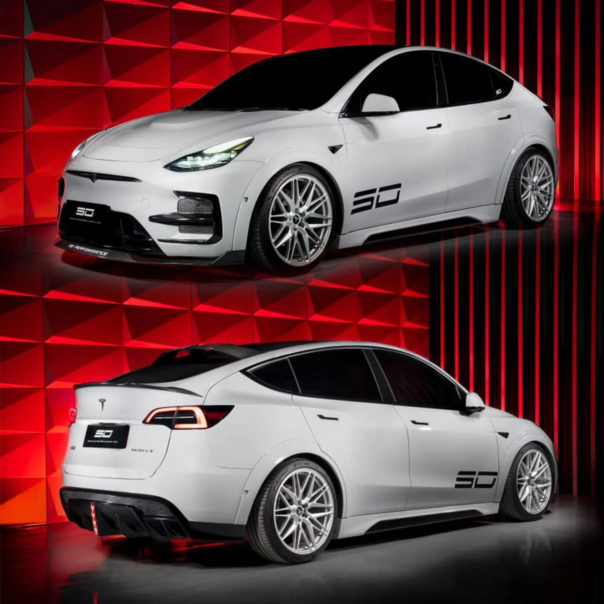 SD Carbon Tesla Model Y PP Front Bumper - Image 18