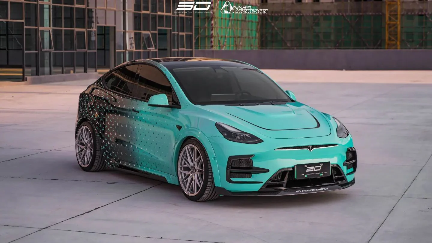 SD Carbon Tesla Model Y PP Front Bumper - Image 7