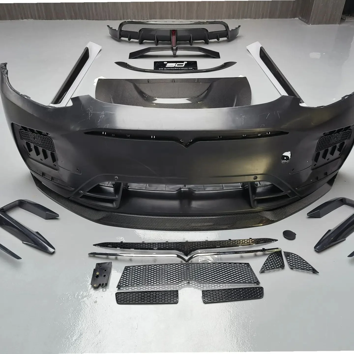 SD Carbon Tesla Model Y Full Plastic or Dry Carbon Narrowbody Bodykit - Image 15