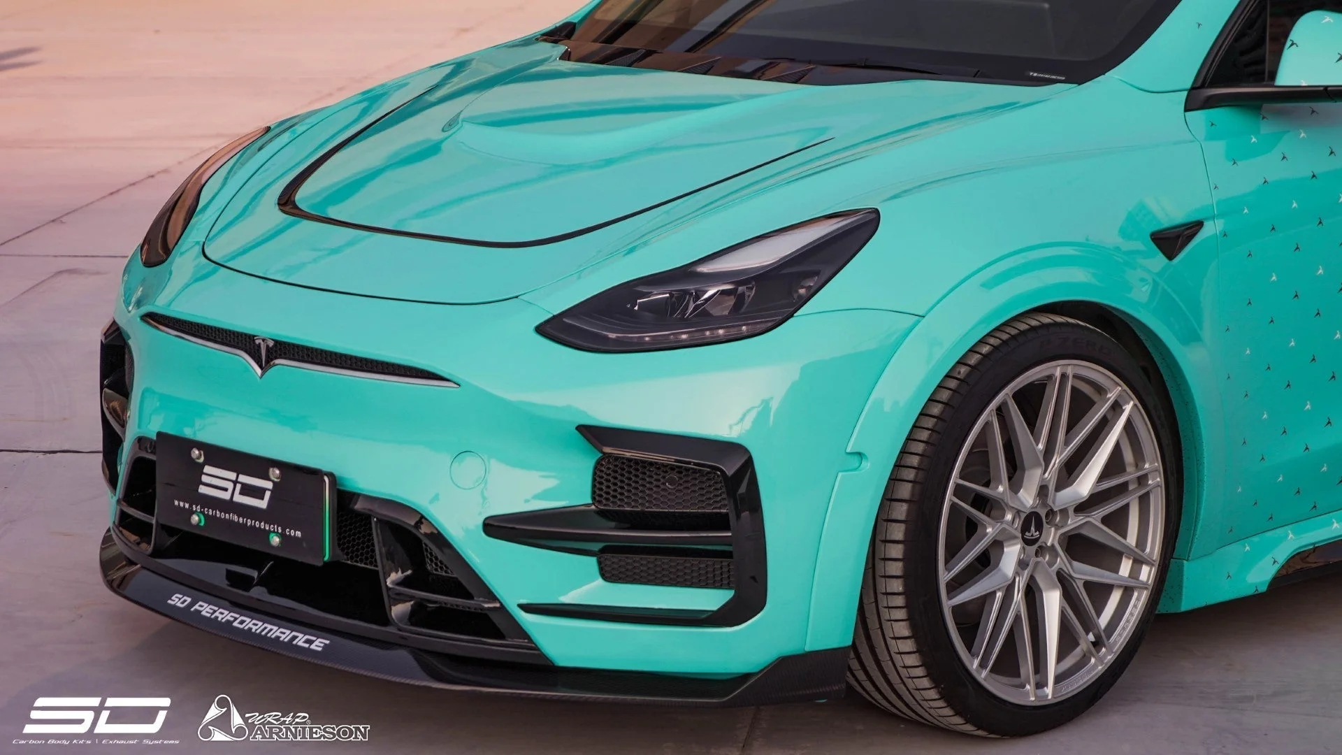 SD Carbon Widebody Wheel Arches For Tesla Model Y / Performance - Image 4