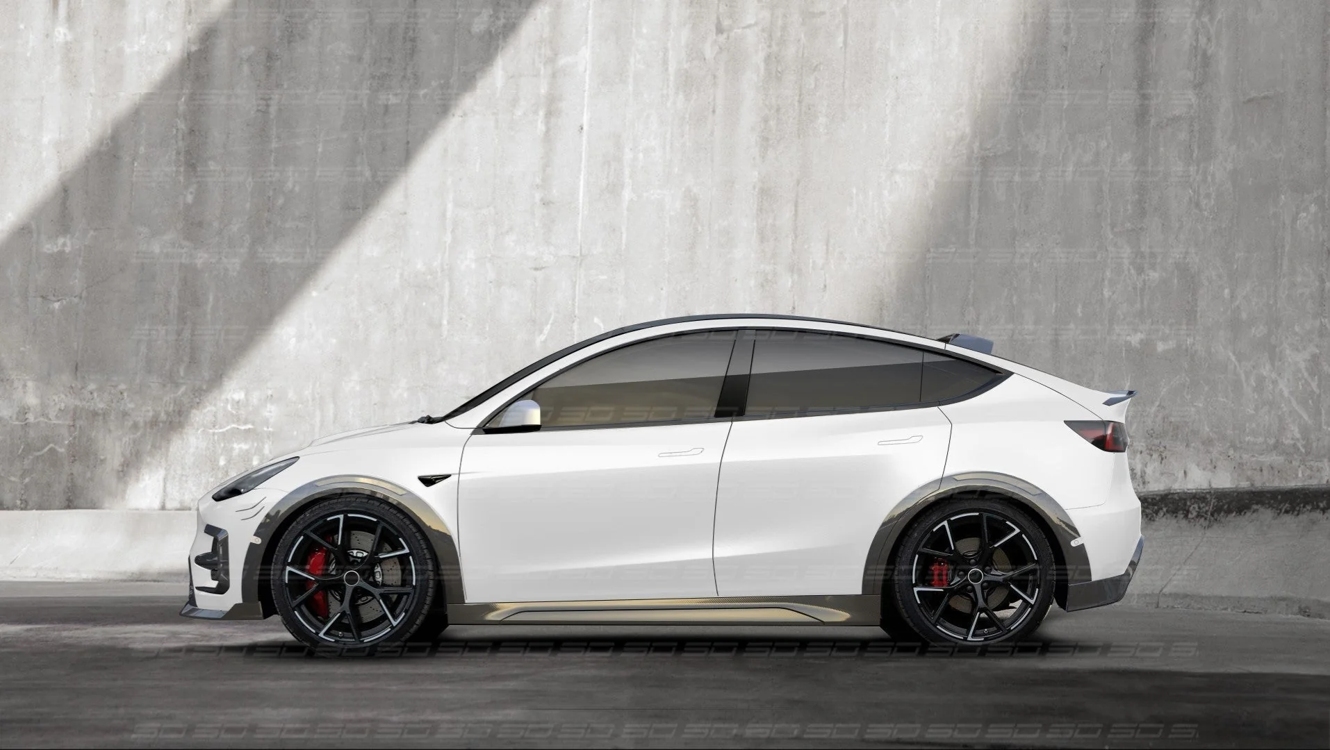 SD Carbon Widebody Wheel Arches For Tesla Model Y / Performance - Image 6