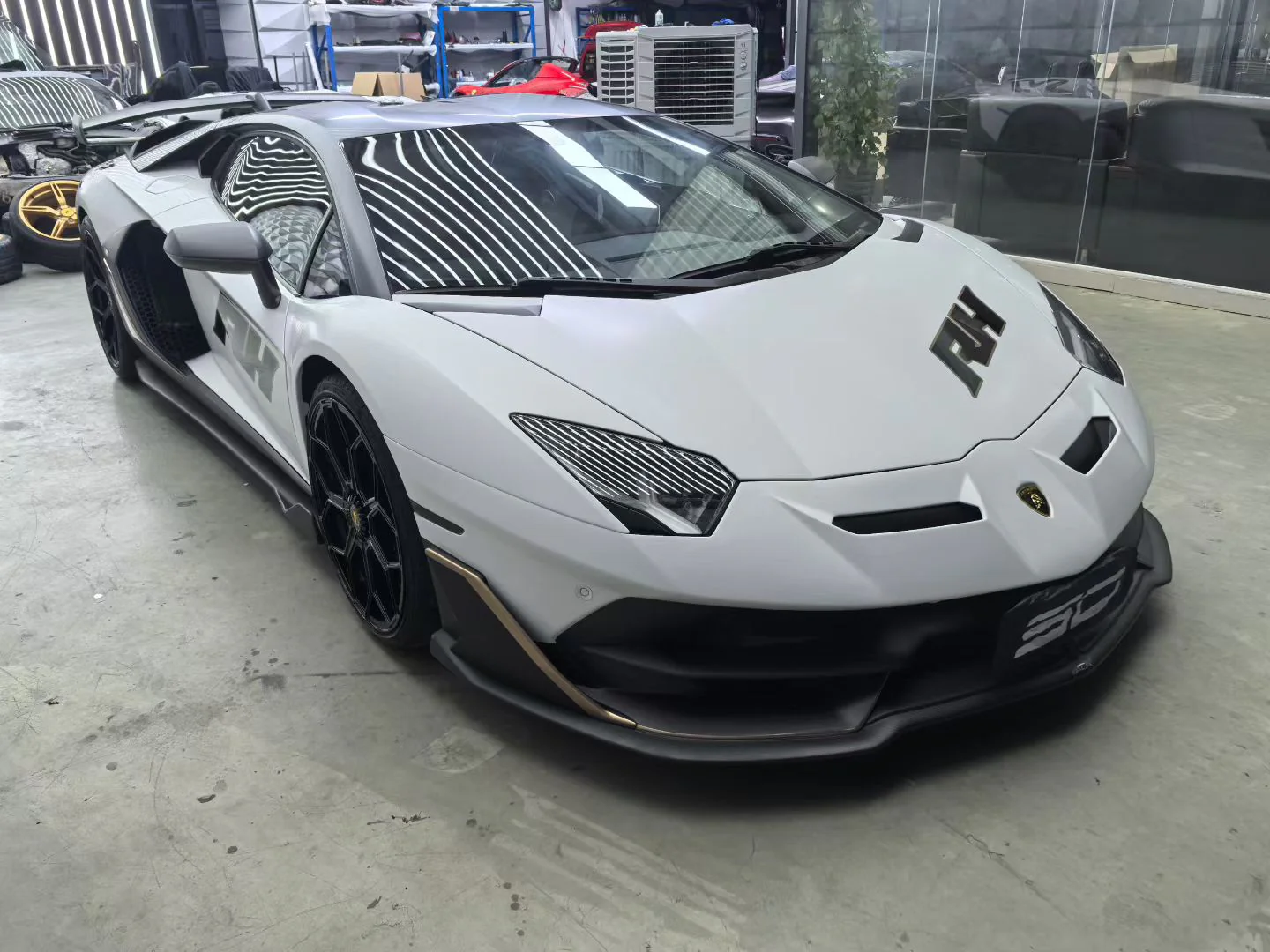 SD Dry Carbon Fibre Conversion Full Body Kit Conversion for Lamborghini Aventador LP700/720/740/750 Upgrade to SVJ Full Body Kit - Image 15