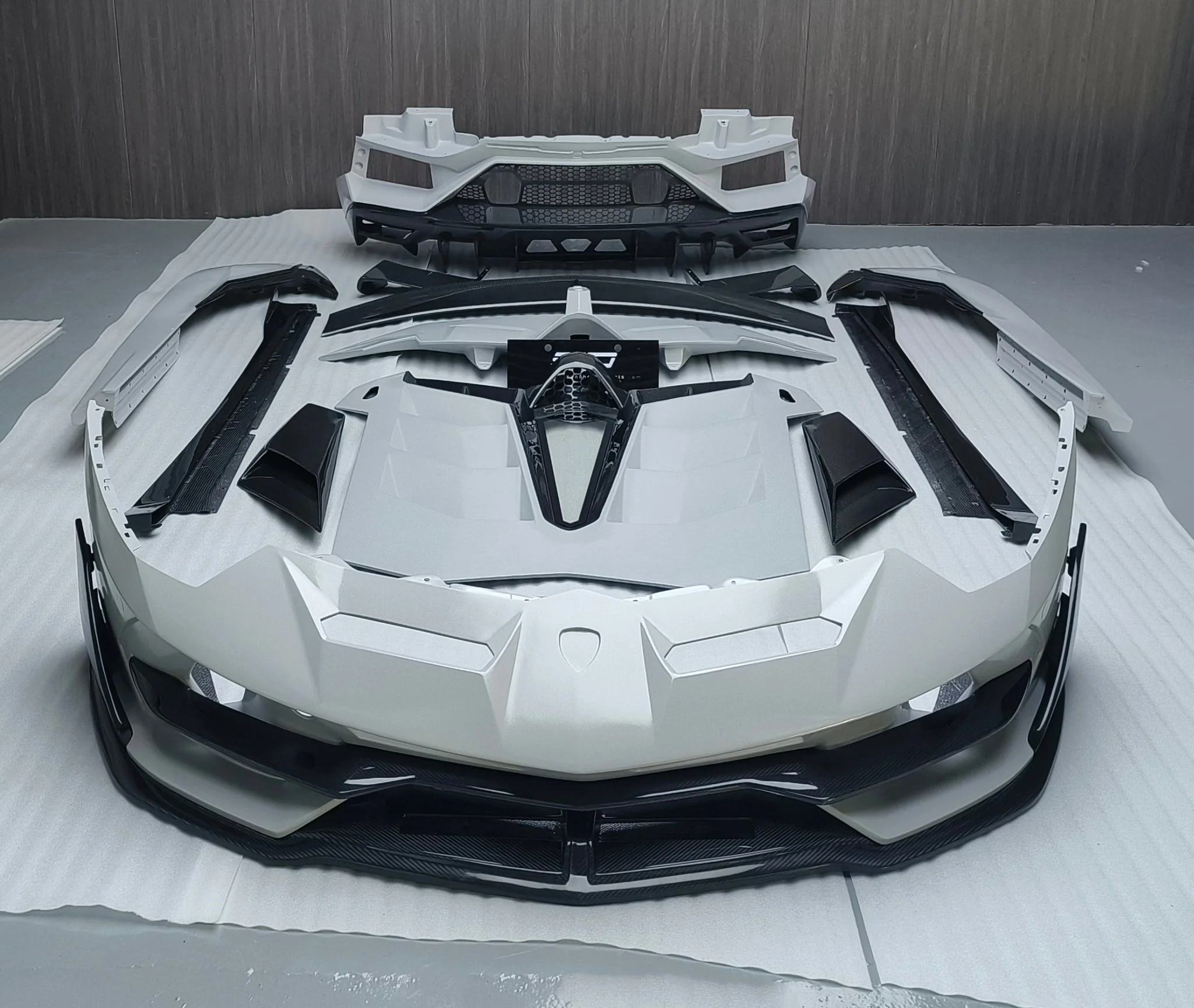 SD Dry Carbon Fibre Conversion Full Body Kit Conversion for Lamborghini Aventador LP700/720/740/750 Upgrade to SVJ Full Body Kit - Image 19
