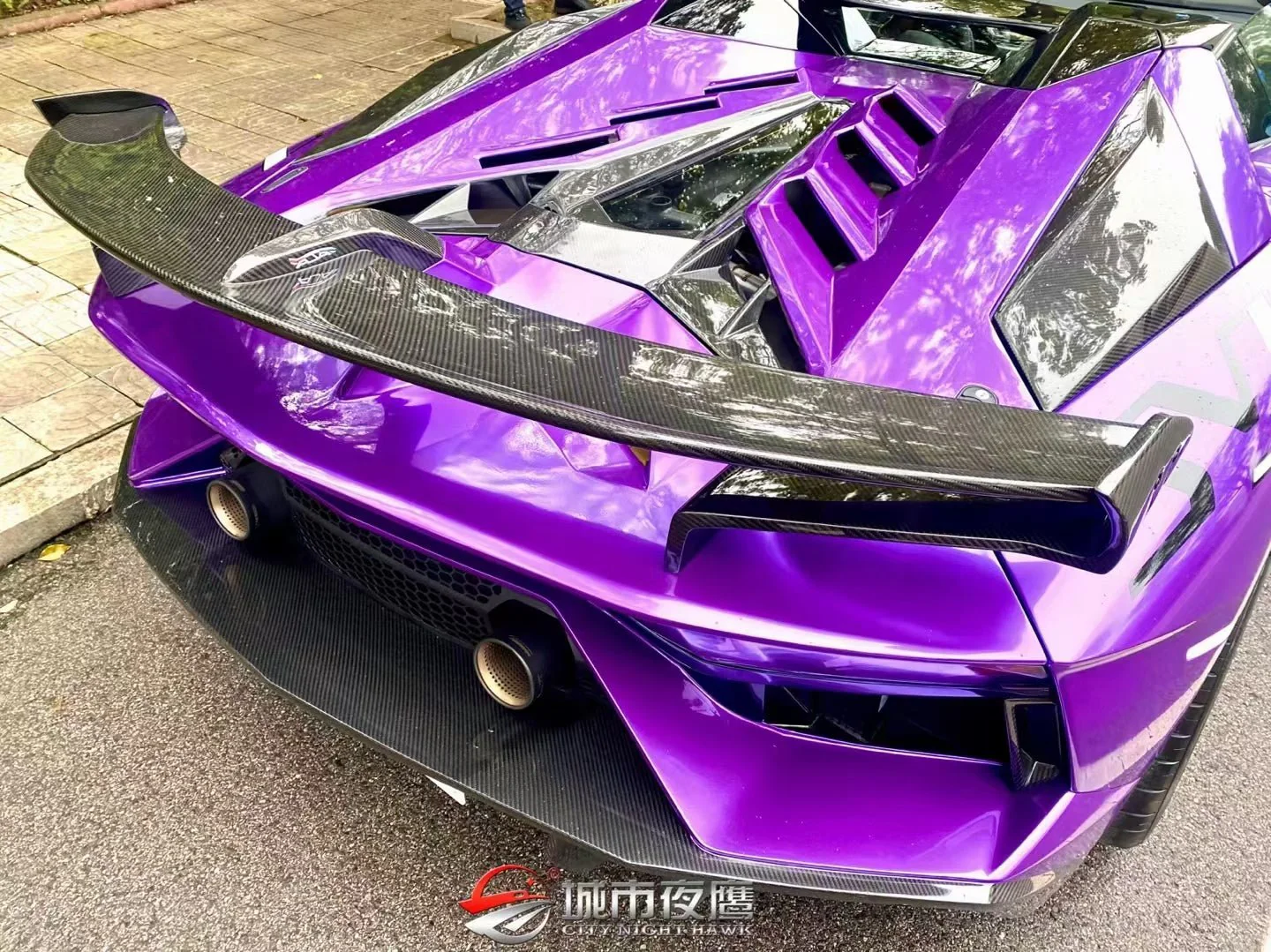 SD Dry Carbon Fibre Conversion Full Body Kit Conversion for Lamborghini Aventador LP700/720/740/750 Upgrade to SVJ Full Body Kit - Image 25