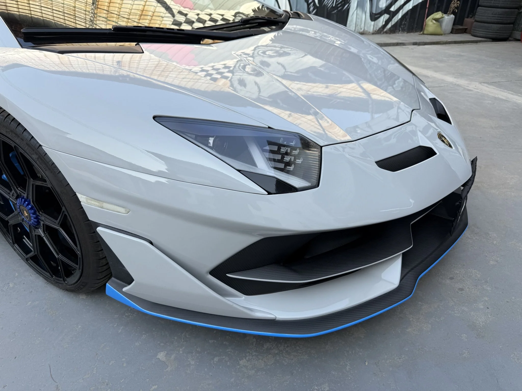 SD Dry Carbon Fibre Conversion Full Body Kit Conversion for Lamborghini Aventador LP700/720/740/750 Upgrade to SVJ Full Body Kit - Image 8
