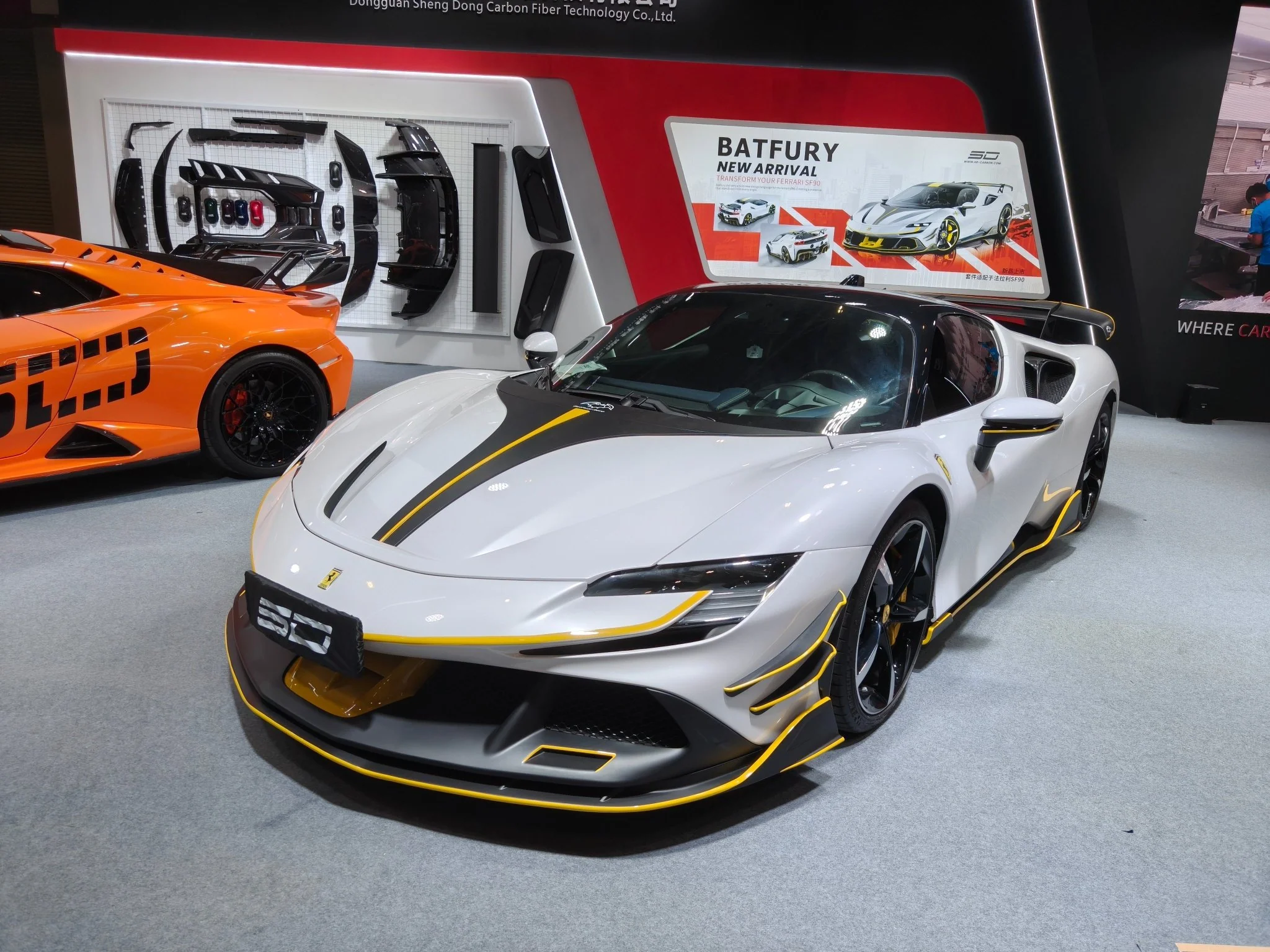 SD Dry Carbon Fibre (Prepreg) Full Aero Bodykit for Ferrari SF90 - Image 6