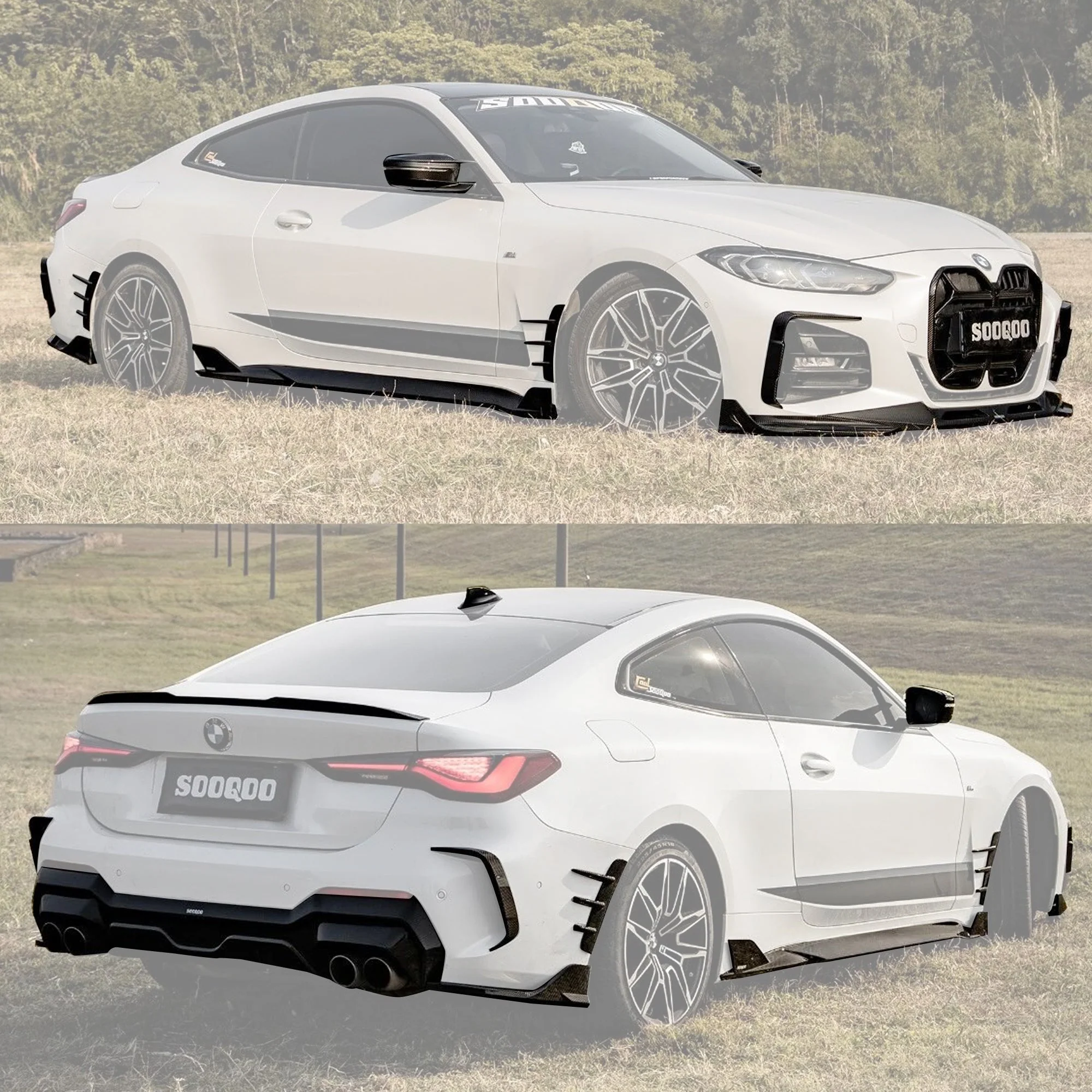 SOOQOO BMW G22 Body Kit SQ Style Dry Carbon Fiber Body Kit