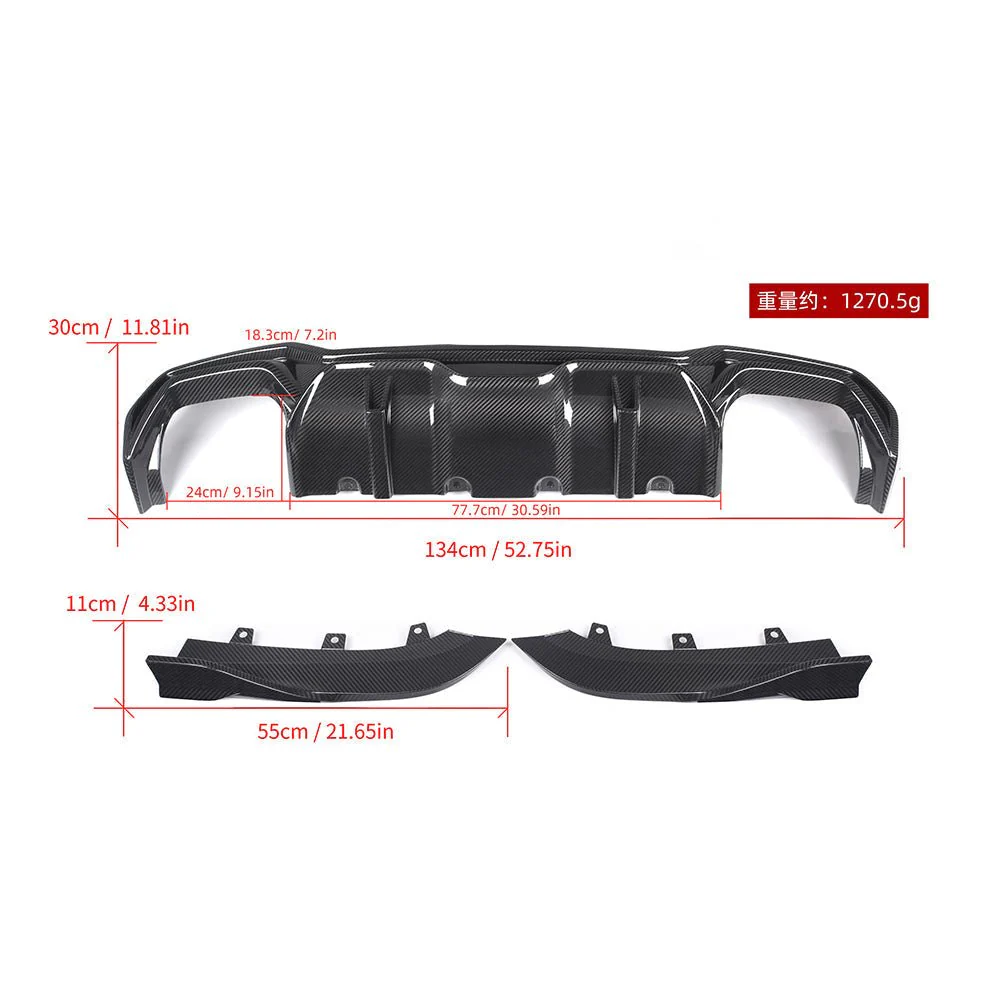 SOOQOO BMW G22 Body Kit SQ Style Dry Carbon Fiber Body Kit - Image 36