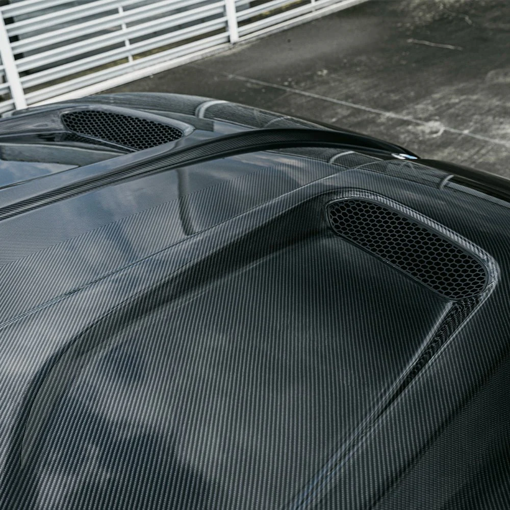 SQ BMW M5 G90 Carbon Fiber Hood - Image 6