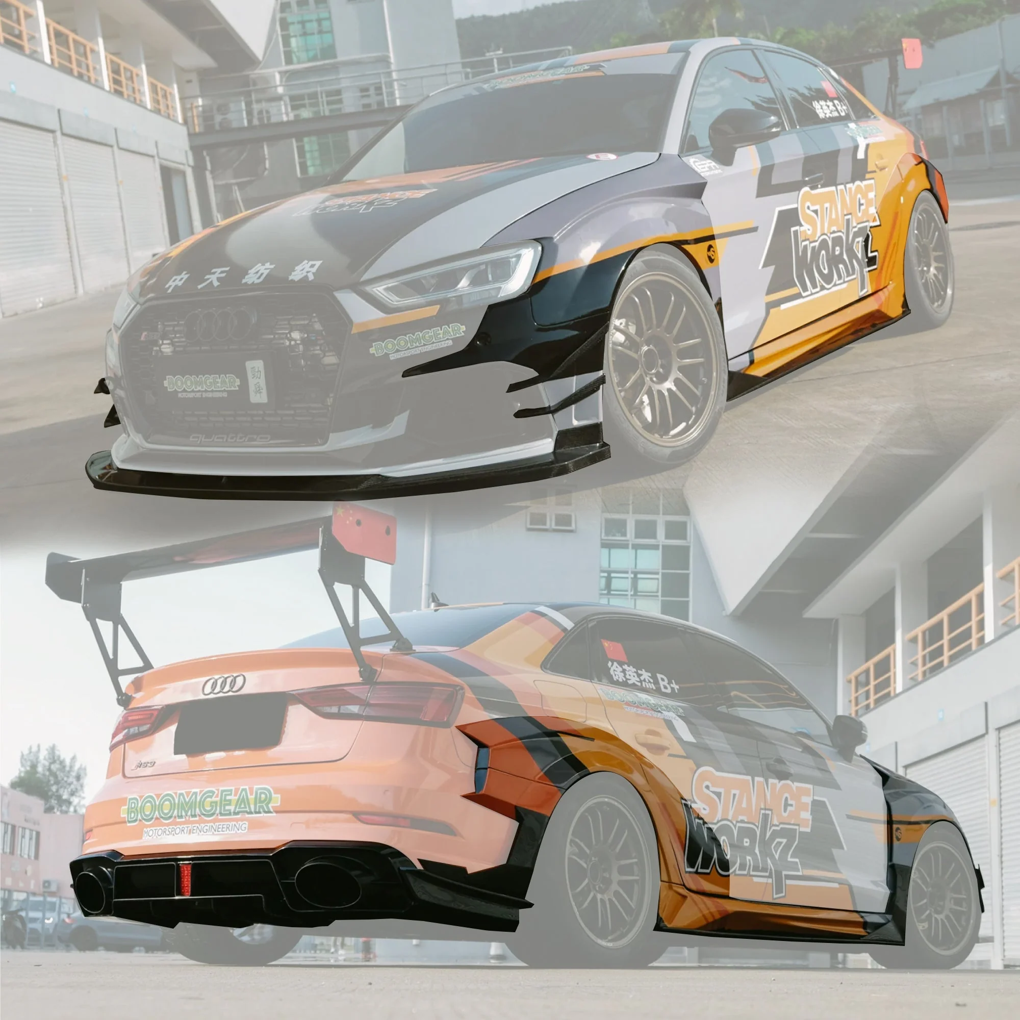 Audi RS3 8v EPR STANCEWORKZ Spec LM Widebody Kit (FRP / Carbon)