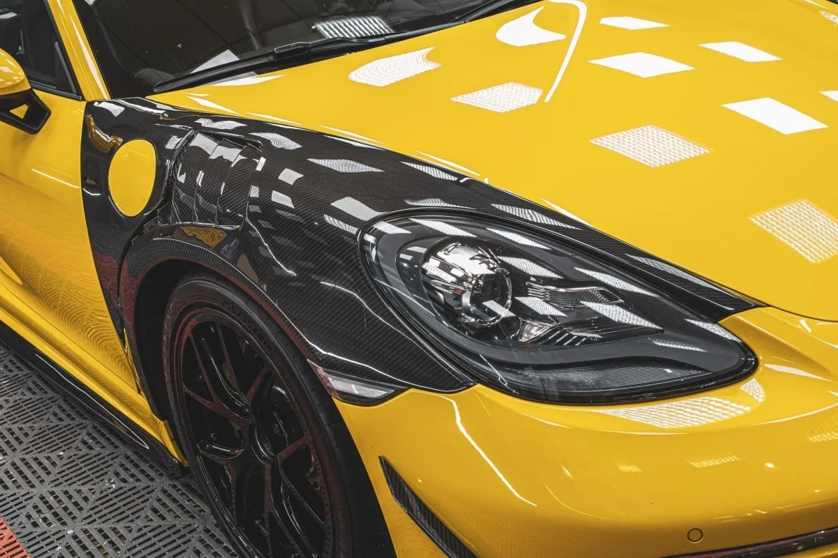 TAKD Carbon Dry Carbon Fiber Front Fenders for Porsche 718 Boxster / Cayman - Image 9