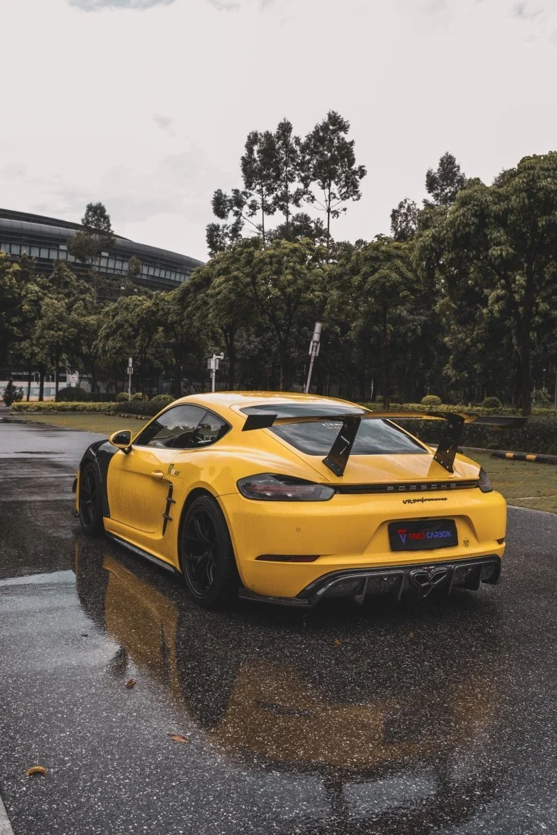 TAKD Carbon Dry Carbon Fiber Rear Diffuser & Canards for Porsche 718 Boxster / Cayman - Image 10