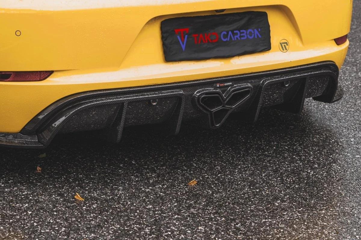TAKD Carbon Dry Carbon Fiber Rear Diffuser & Canards for Porsche 718 Boxster / Cayman - Image 9