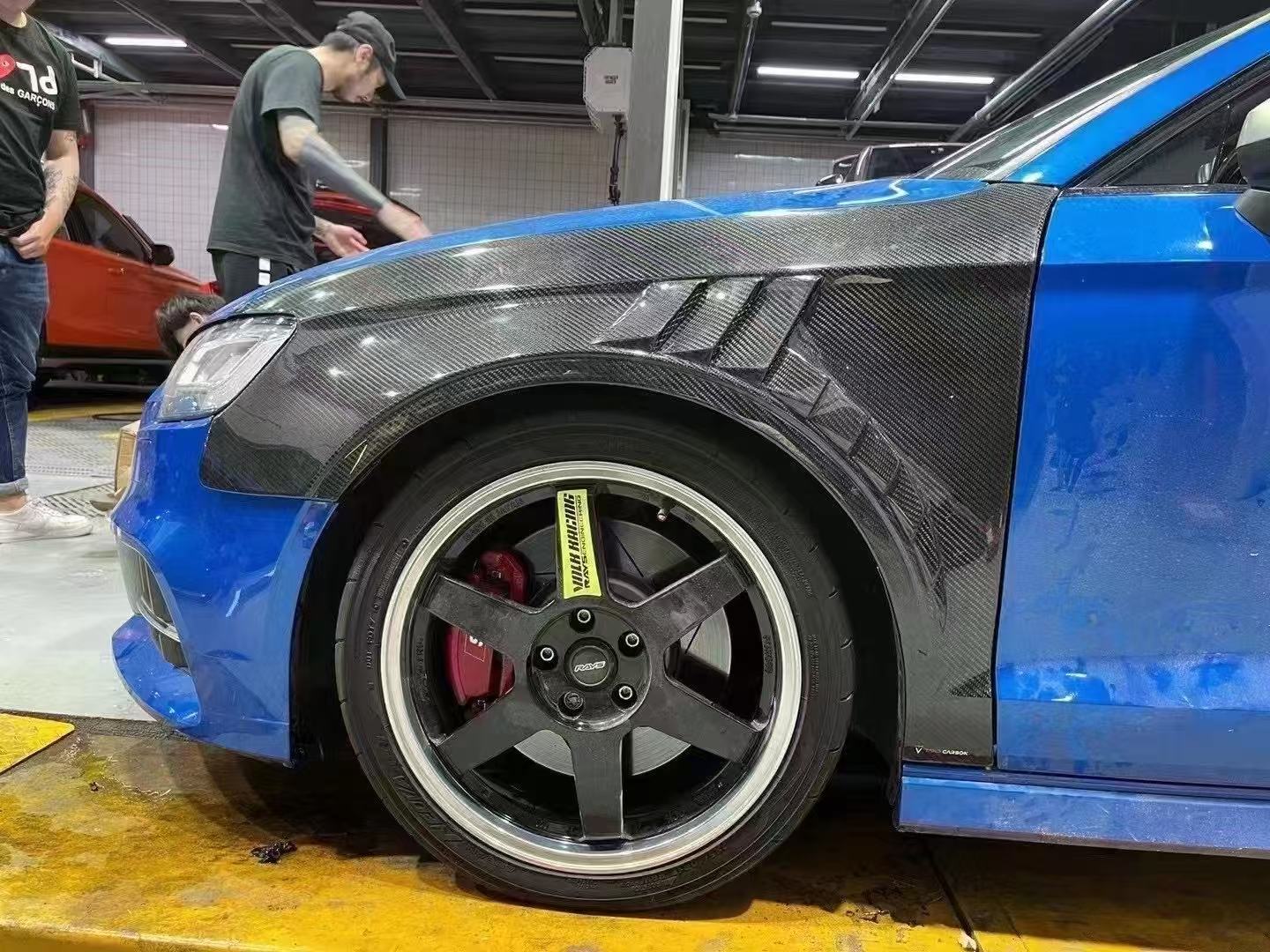 TAKD Carbon Pre-preg Carbon Fiber Front Fenders for Audi RS3 8V 2018-2020 Saloon (Sedan) - Image 5