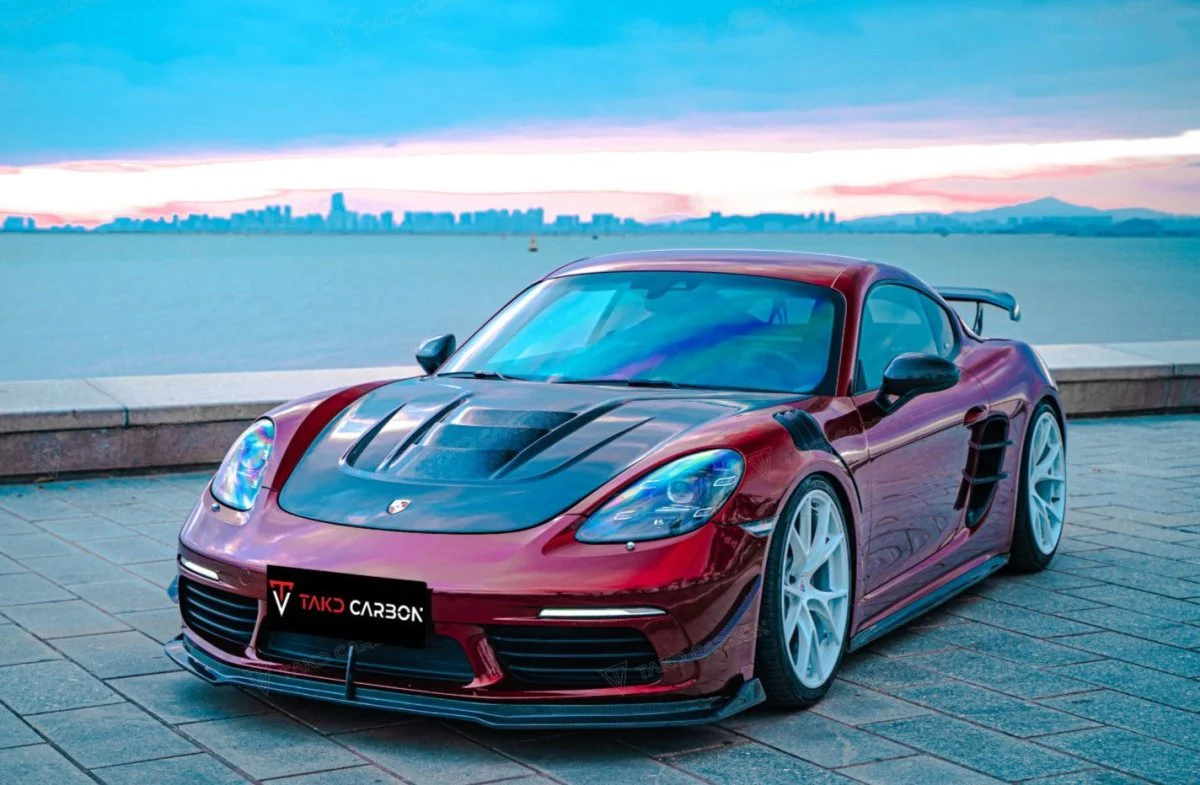 TAKD Carbon Pre-preg Carbon Fiber Hood Bonnet Porsche 718 Boxster / Cayman & 911 991.1 991.2 - Image 3