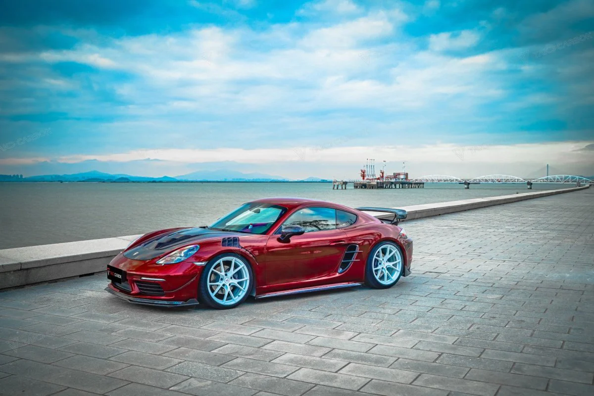 TAKD Carbon Pre-preg Carbon Fiber Hood Bonnet Porsche 718 Boxster / Cayman & 911 991.1 991.2 - Image 9