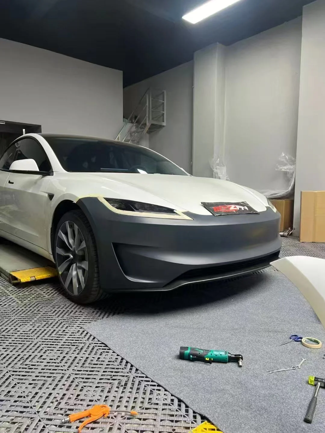 Tesla Model 3 2023+ Performance Style Front Bumper Kit - Image 4