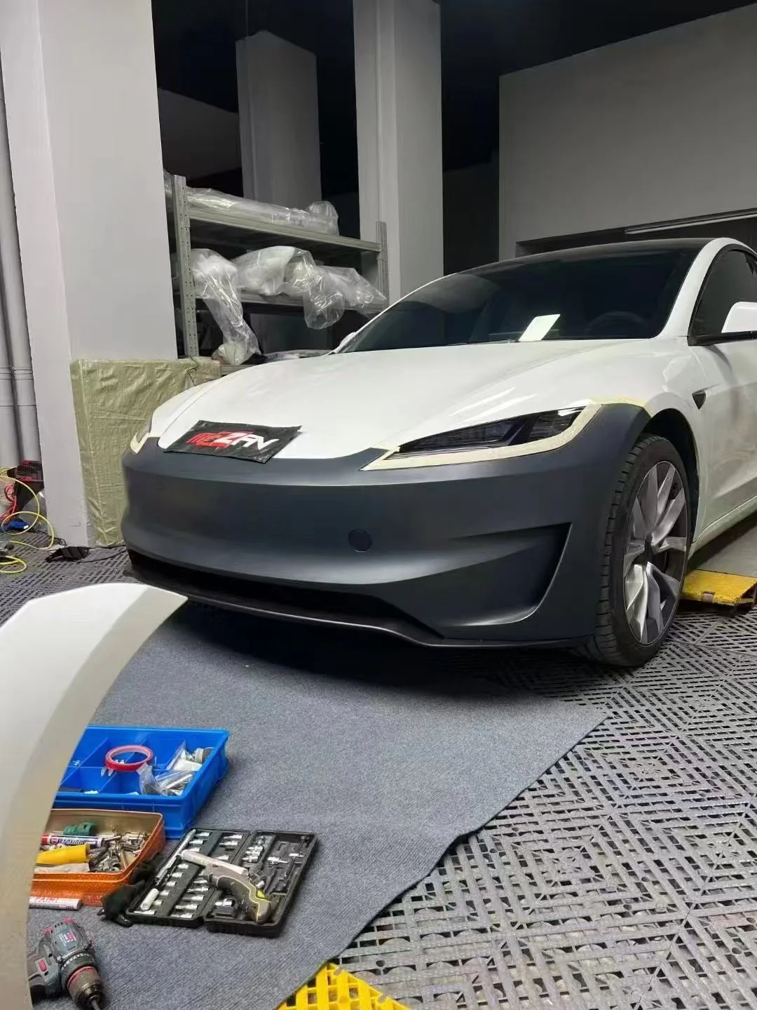Tesla Model 3 2023+ Performance Style Front Bumper Kit - Image 5