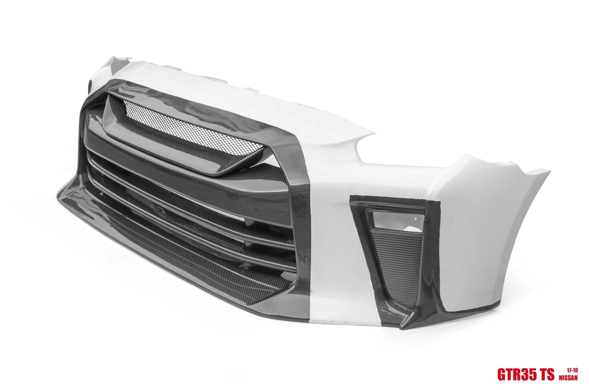 CMST TS Style Front Bumper & Front Lip for Nissan GTR GT-R R35 2008-2022 Carbon Fiber / FRP - Image 16