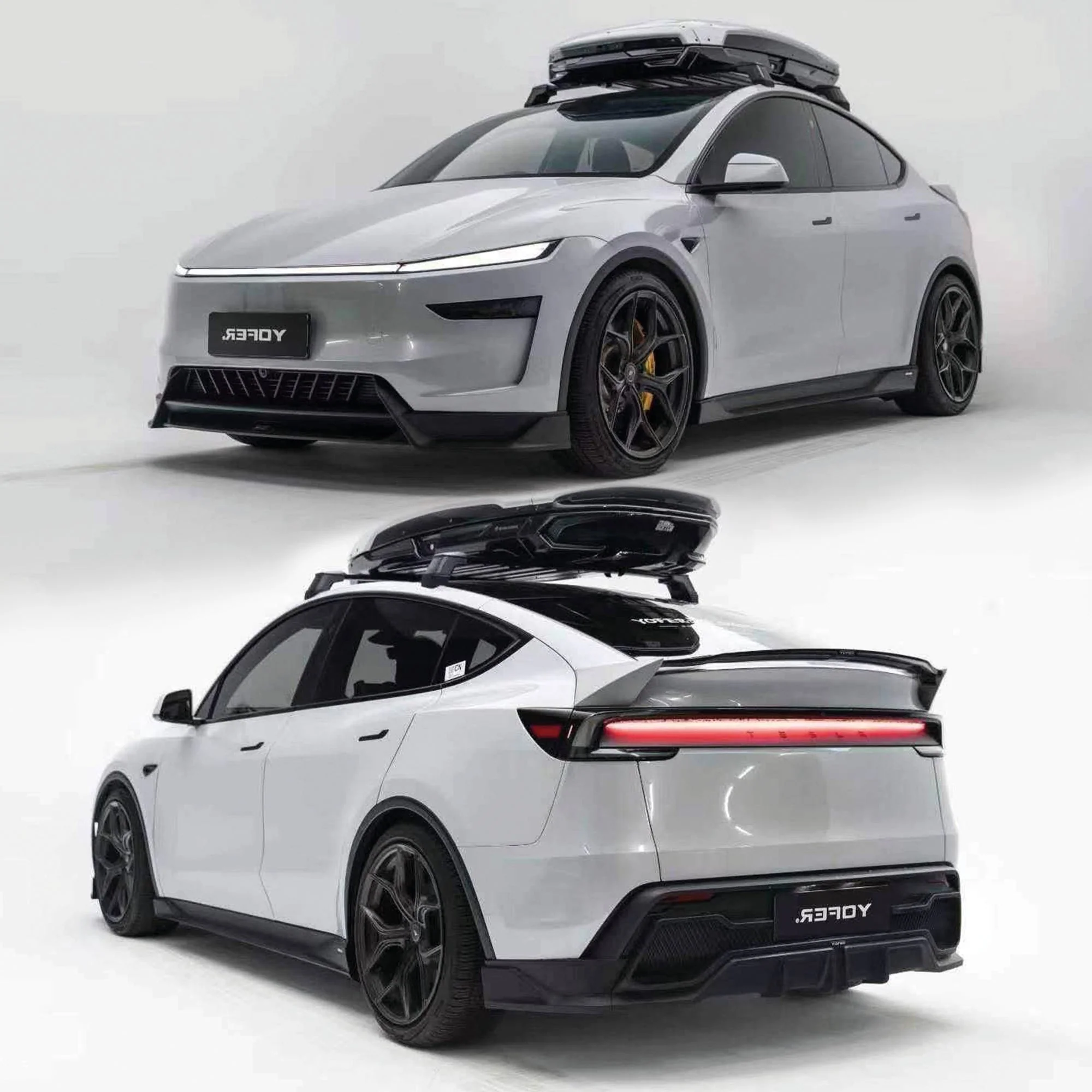 Yofer 2025+ Tesla Model Y Matte Black Lowline Kit - Image 2