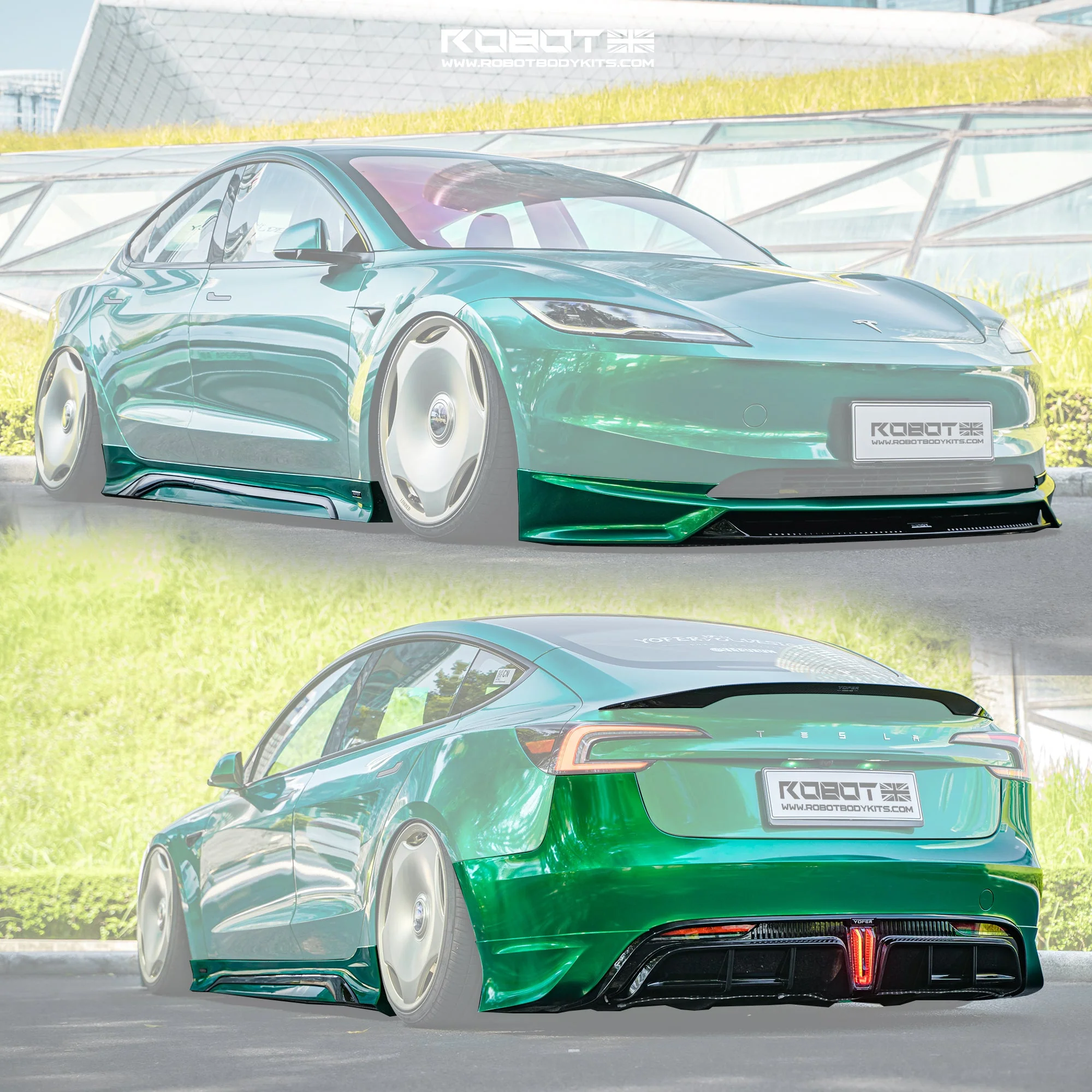 Yofer Tesla Model 3 2024+ Highland Full Polypropylene Painted Bodykit - Image 6