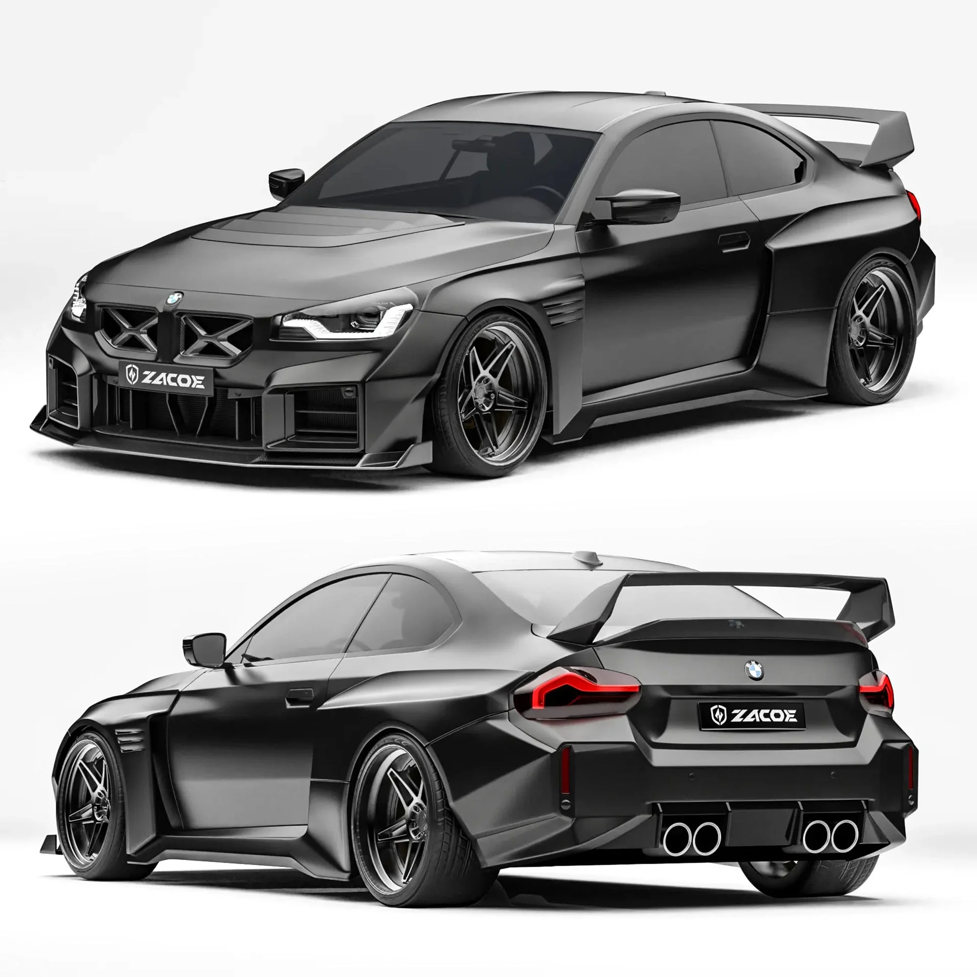 ZACOE BMW G87 M2 Carbon Fibre Widebody Kit (17pcs/set) - Image 2
