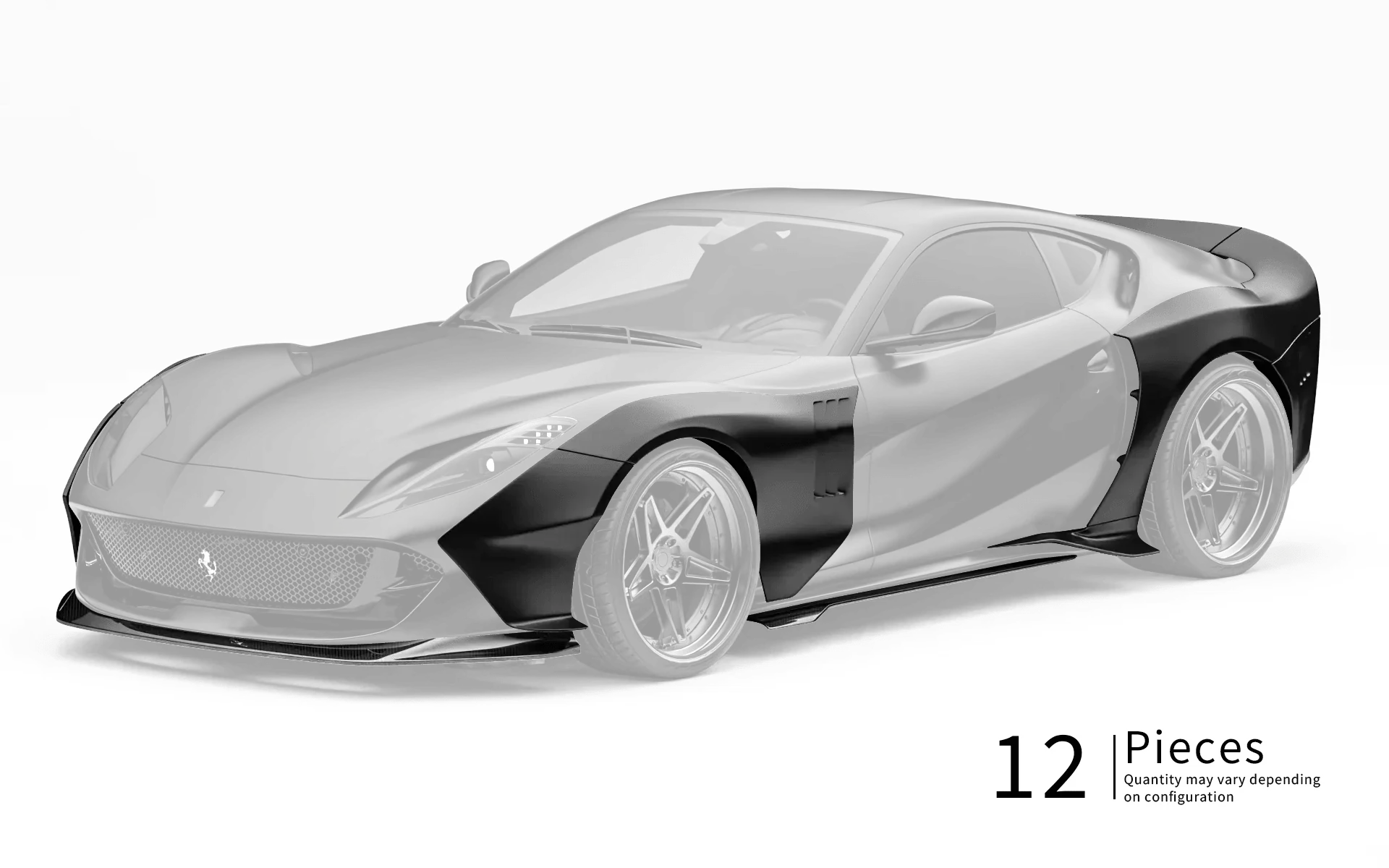 ZACOE Ferrari 812 Superfast Carbon Fibre Widebody kit (12pcs/set) - Image 4