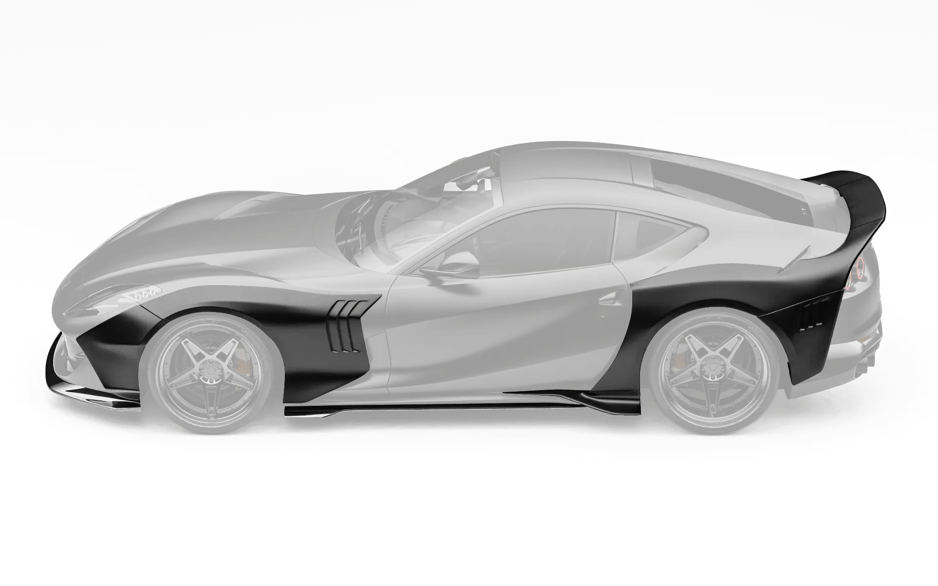 ZACOE Ferrari 812 Superfast Carbon Fibre Widebody kit (12pcs/set) - Image 8