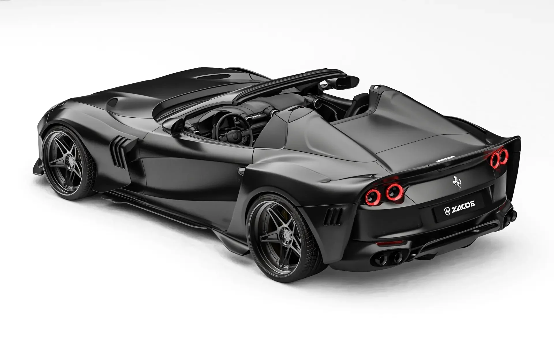 ZACOE Ferrari 812 GTS Carbon Fibre Widebody kit (12pcs/set) - Image 14