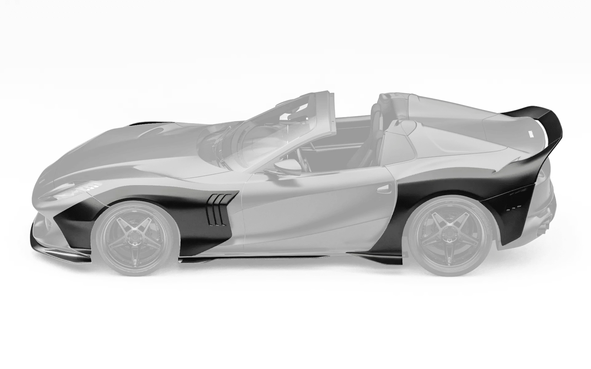 ZACOE Ferrari 812 GTS Carbon Fibre Widebody kit (12pcs/set) - Image 6