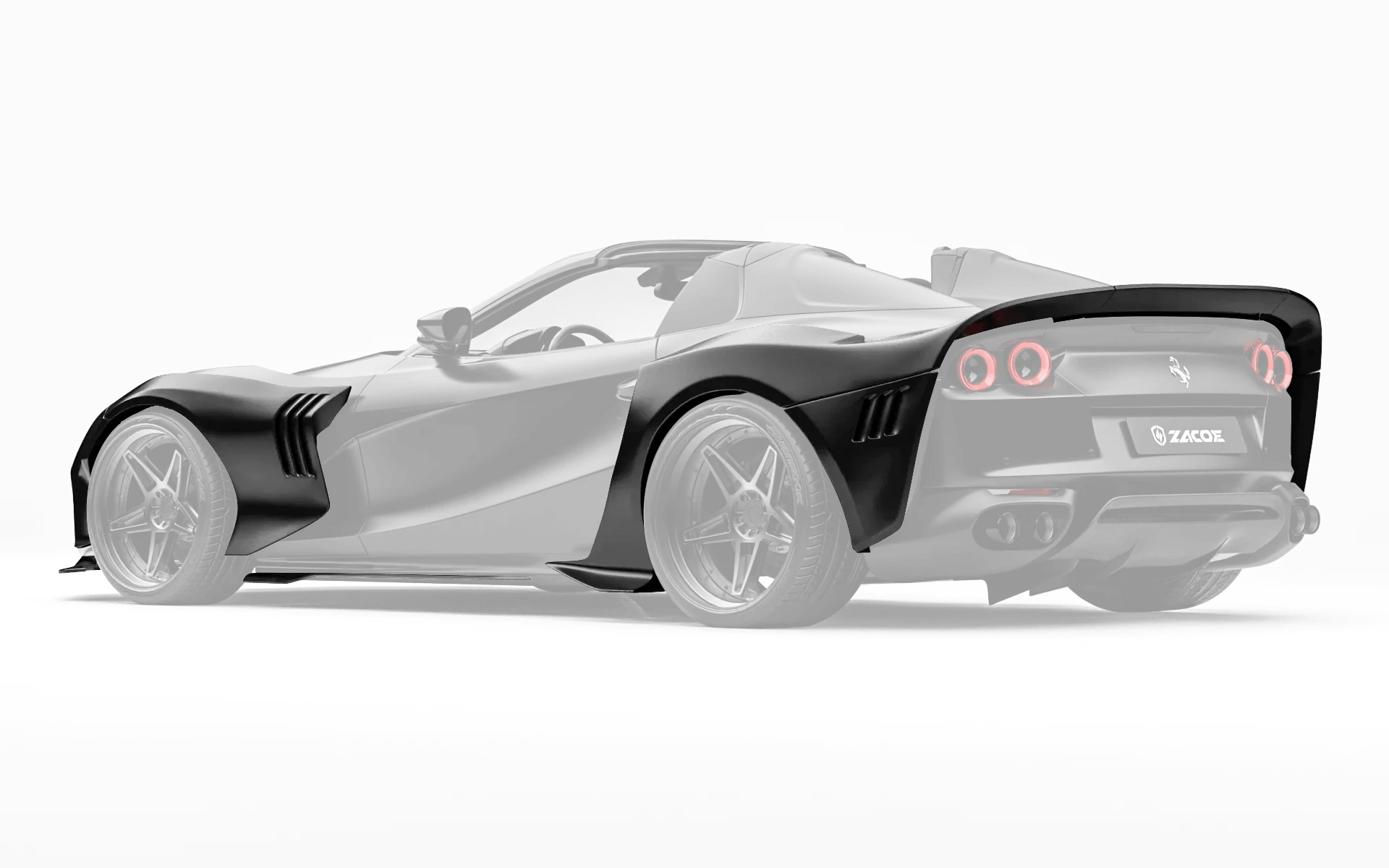 ZACOE Ferrari 812 GTS Carbon Fibre Widebody kit (12pcs/set) - Image 8
