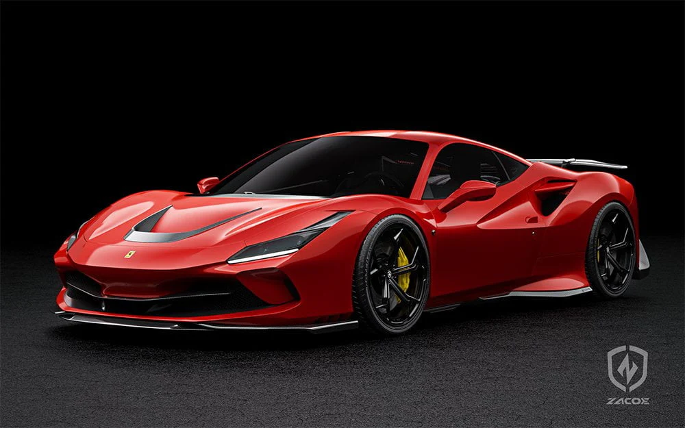 ZACOE Ferrari F8 Tributo Carbon Fibre Body kit (14pcs/set) - Image 24