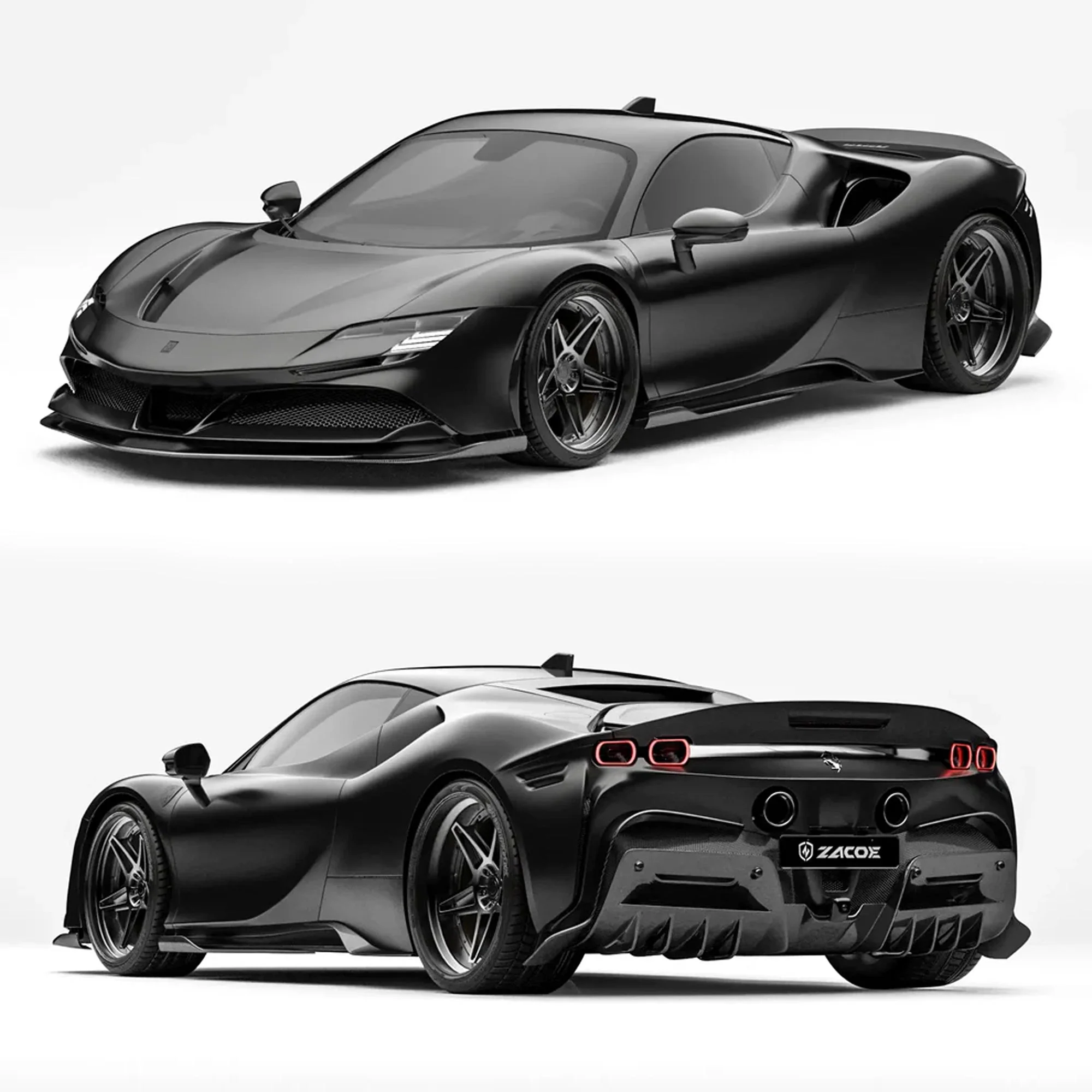 ZACOE Ferrari SF90 Stradale Carbon Fibre Body kit (11pcs/set) - Image 2