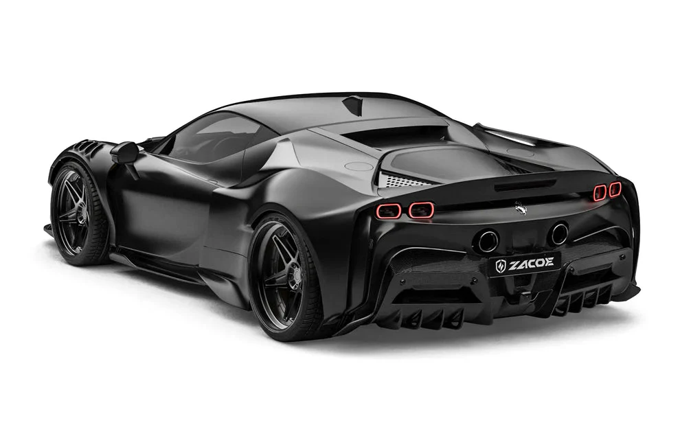 ZACOE Ferrari SF90 Stradale Carbon Fibre Widebody Body kit (18pcs/set) - Image 9