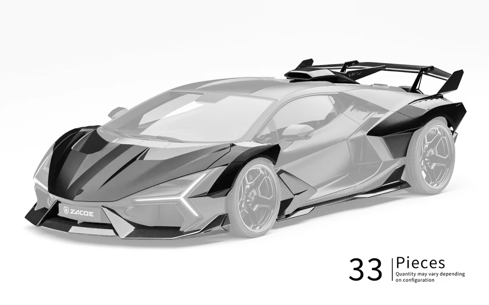 ZACOE Lamborghini Revuelto Carbon Fibre Widebody Kit (32pcs/Set) - Image 3