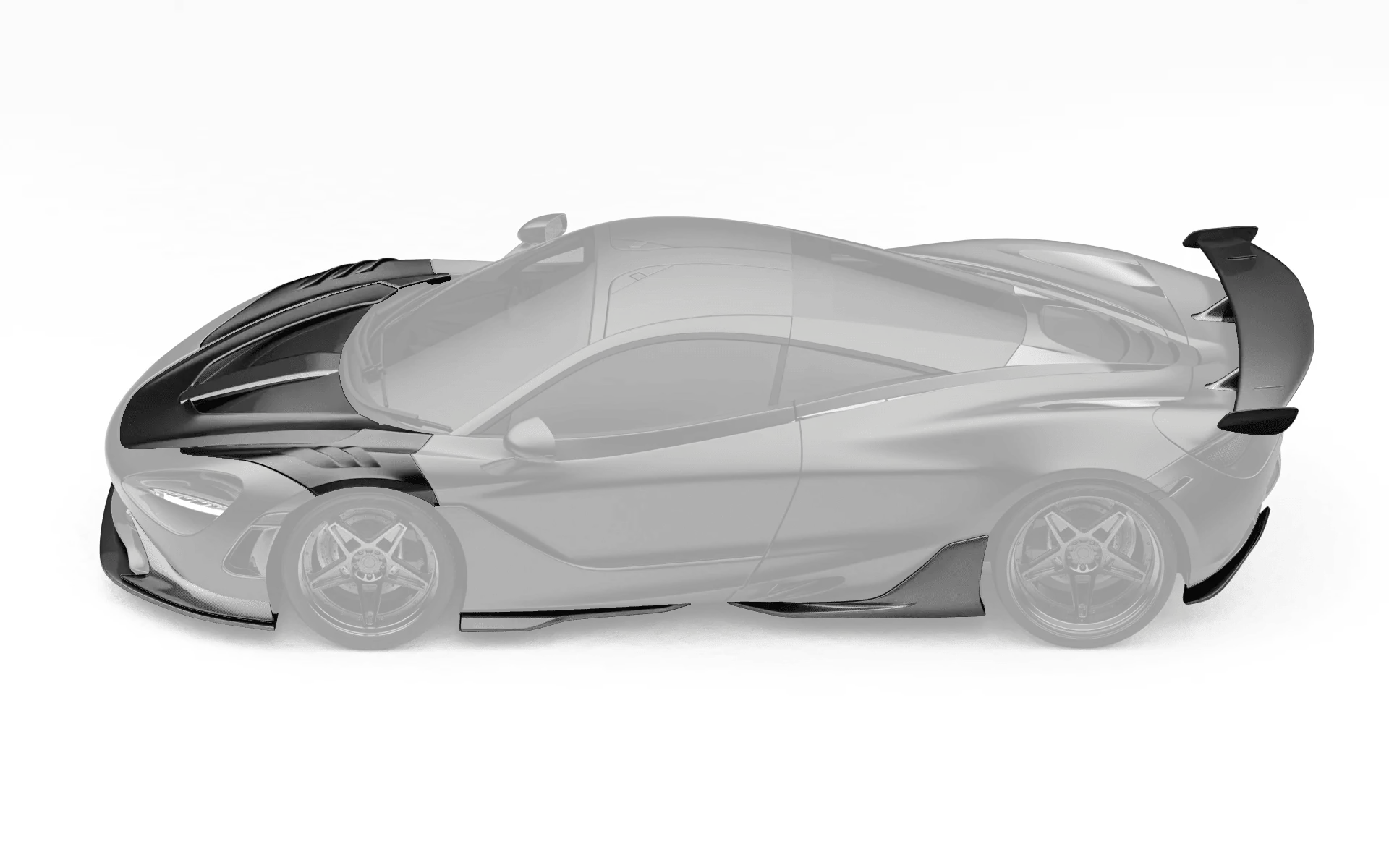 ZACOE McLaren 720s  Carbon Fibre  Body Kit (16pcs/set) - Image 11