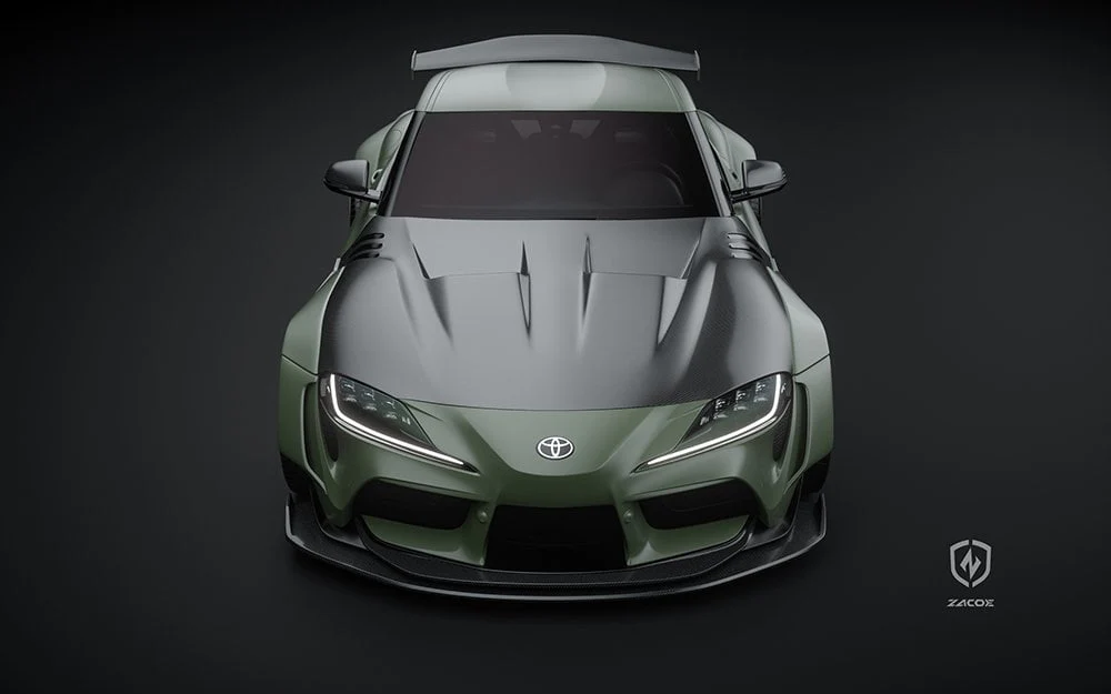 ZACOE Toyota GR Supra FRP/Dry-Carbon Widebody Kit (A90 / A91) [17 pcs/set] - Image 33